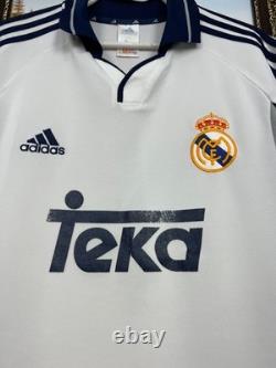 Real Madrid Home football shirt 2000 Soccer Jersey Mens Trikot White Size M