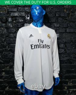 Real Madrid Home football shirt 2018-2019 Adidas Long CLIMACHILL Mens 2XL UA1