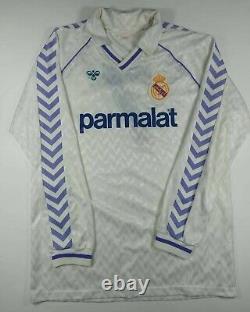 Real Madrid Hummel 87 88 Butragueño match worn. Shirt jersey