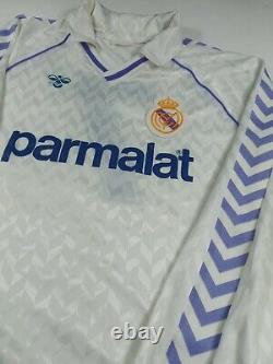Real Madrid Hummel 87 88 Butragueño match worn. Shirt jersey
