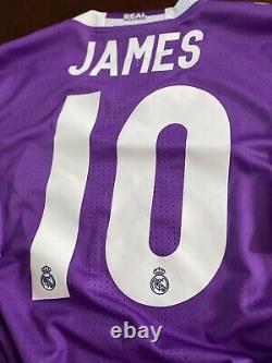 Real Madrid James Colombia Shirt CL Adidas Player Issue Shirt Adizero Jersey