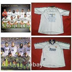 Real Madrid Jersey 1998-99 Size L TEKA ADIDAS 90er SPAIN final Copa de Europa