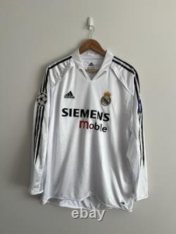 Real Madrid Jersey 2004-05 Home Player Issue Shirt No. 10 Figo Size XL