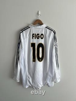 Real Madrid Jersey 2004-05 Home Player Issue Shirt No. 10 Figo Size XL