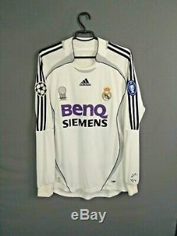 Real Madrid Jersey 2006 2007 Home Long Sleeve M Shirt Mens Camiseta Adidas ig93