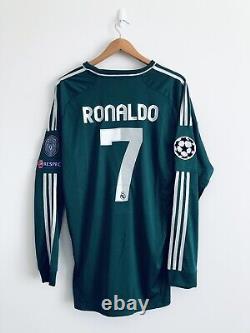 Real Madrid Jersey 2012-13 Third Away Long Sleeves Men's Shirt No. 7 Ronaldo XL