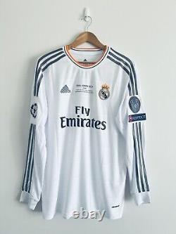 Real Madrid Jersey 2013-14 Home Long Sleeves Men's Shirt No. 7 Ronaldo Size XL