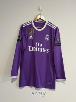 Real Madrid Jersey 2016-17 Away L/S Men's Shirt No. 19 Modric Size XL