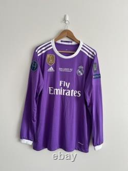 Real Madrid Jersey 2016-17 Away Long Sleeves Men's Shirt No. 7 Ronaldo Size XL