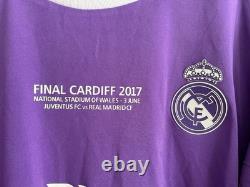 Real Madrid Jersey 2016-17 Away Long Sleeves Men's Shirt No. 7 Ronaldo Size XL
