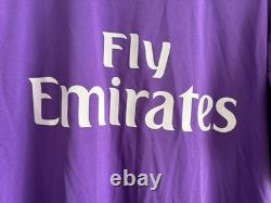 Real Madrid Jersey 2016-17 Away Long Sleeves Men's Shirt No. 7 Ronaldo Size XL