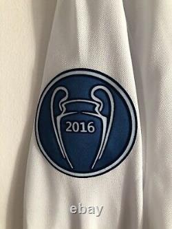 Real Madrid Jersey 2016-17 Home Long Sleeve UCL Men's Shirt No. 7 Ronaldo Size XL