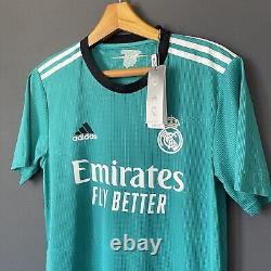 Real Madrid Jersey 2021/22 Third Authentic Small Soccer Football Adidas Ha0088