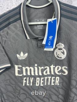Real Madrid Jersey 2024-25 Third Authentic Soccer Shirt Adidas Men Size M