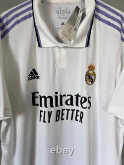 Real Madrid Jersey 22/23 Home Authentic Soccer Shirt HF0292 Adidas Mens Size XXL