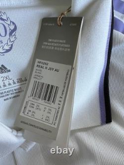 Real Madrid Jersey 22/23 Home Authentic Soccer Shirt HF0292 Adidas Mens Size XXL