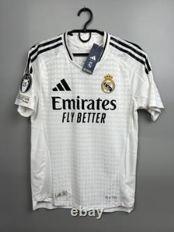 Real Madrid Jersey 24/25 Home Authentic Football Soccer Shirt Adidas Men Size S
