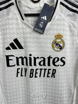 Real Madrid Jersey 24/25 Home Authentic Football Soccer Shirt Adidas Men Size S