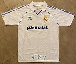 Real Madrid Jersey #7 Emilio Butragueño 1986 87 Match Worn 100% Original Maglia