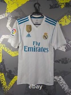 Real Madrid Jersey AUTHENTIC Home football shirt 2017 2018 Adidas Men XS ig93