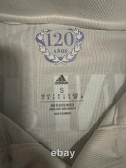 Real Madrid Jersey Adult Small White Adidas 22/23 Home Authentic Mens HF0292
