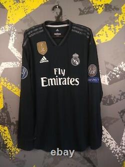 Real Madrid Jersey Authentic 2018 2019 LARGE Shirt Adidas DQ0868 ig93