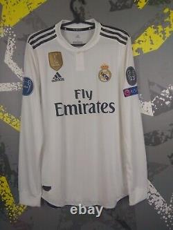 Real Madrid Jersey Authentic 2019 Long Sleeve MEDIUM Shirt Adidas DQ0869 ig93