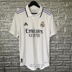 Real Madrid Jersey Authentic 2022-23 Home Size M Mens Soccer Shirt Adidas HF0292