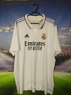 Real Madrid Jersey Home Football Shirt White Adidas Mens Size 3XL
