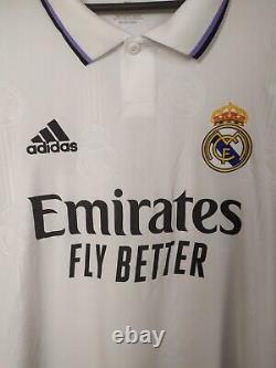 Real Madrid Jersey Home Football Shirt White Adidas Mens Size 3XL