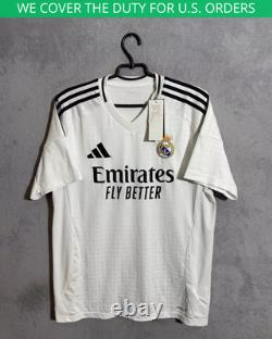 Real Madrid Jersey Home football Soccer shirt 2024 Adidas Camiseta Men Size L