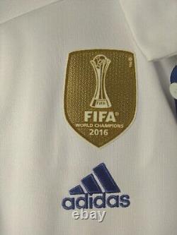 Real Madrid Jersey Home football shirt 2016 2017 White Adidas Men Size S ig93