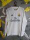 Real Madrid Jersey Long Sleeve Home football shirt 2015-2016 Adidas Mens S ig93