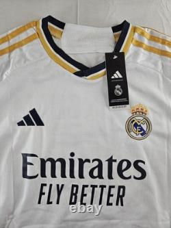 Real Madrid Jersey Men Large Bellingham 2023-24 Adidas Home Football Soccer