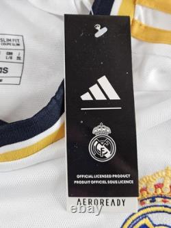 Real Madrid Jersey Men Large Bellingham 2023-24 Adidas Home Football Soccer