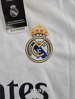 Real Madrid Jersey Men Large Bellingham 2023-24 Adidas Home Football Soccer