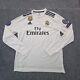 Real Madrid Jersey Mens LARGE white soccer football 2018/19 long sleeve Size L