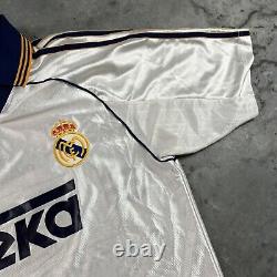 Real Madrid Jersey Mens Medium/Small White Adidas Minor Flaws Vintage Y2K Preown