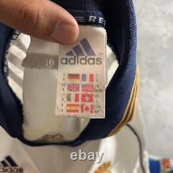 Real Madrid Jersey Mens Medium/Small White Adidas Minor Flaws Vintage Y2K Preown