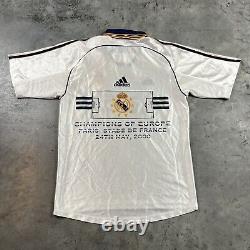 Real Madrid Jersey Mens Medium/Small White Adidas Minor Flaws Vintage Y2K Preown