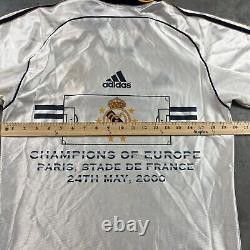 Real Madrid Jersey Mens Medium/Small White Adidas Minor Flaws Vintage Y2K Preown