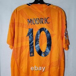 Real Madrid Jersey Mens XL Orange Soccer Adidas Modric 10 23/24 Heat. RDY