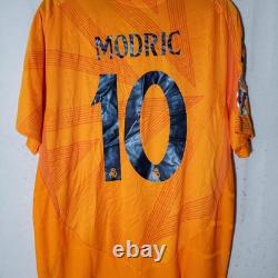 Real Madrid Jersey Mens XL Orange Soccer Adidas Modric 10 23/24 Heat. RDY