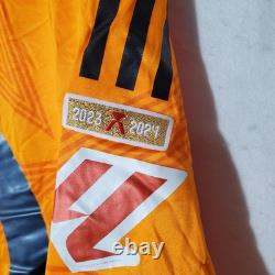 Real Madrid Jersey Mens XL Orange Soccer Adidas Modric 10 23/24 Heat. RDY