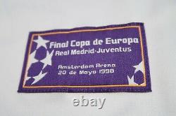 Real Madrid Jersey Shirt 100% Original Size L 1998 Copa Europe Champion