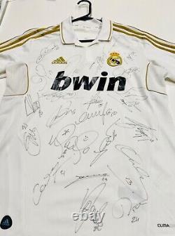 Real Madrid Jersey Shirt Signed by Karim Benzema & Sergio Ramos Season 2011/2012