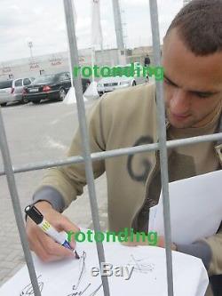 Real Madrid Jersey Squad Genuine Hand Signed Shirt Figo Zidane Raul +photo Proof