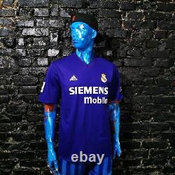 Real Madrid Jersey Third shirt 2001 2002 Double-sided Adidas Camiseta Mens L