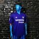 Real Madrid Jersey Third shirt 2001 2002 Double-sided Adidas Camiseta Mens L