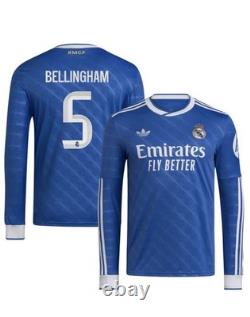 Real Madrid Jude Bellingham #5 Bluebird Third Long Sleeve Authentic Jersey